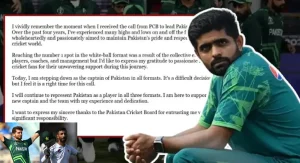 Babar Azam resigns as Pakistan captain in all formats
