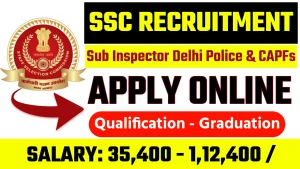 SSC Sub Inspector 2024 Online Form